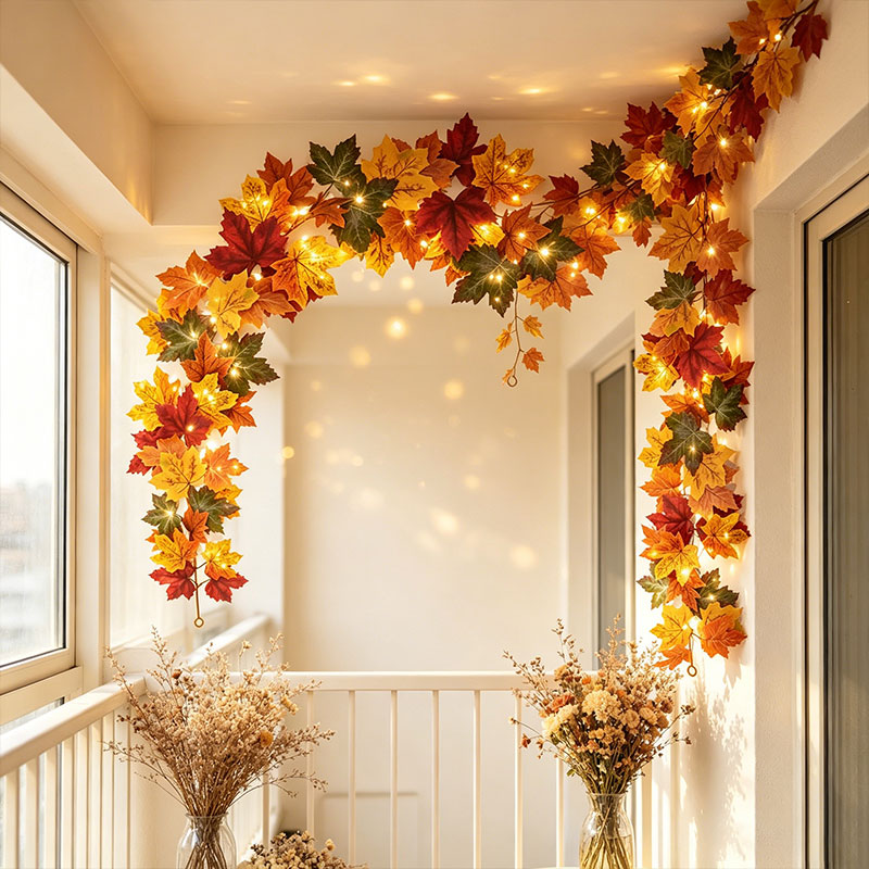 Fall Maple Leaf Garland with L - đánh giá và giá Home Decor Fallout 4