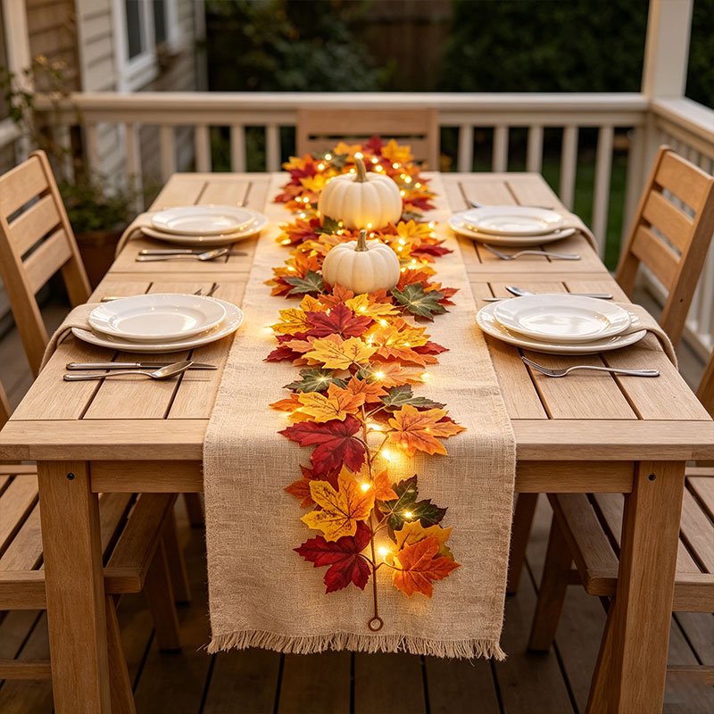 Fall Maple Leaf Garland with L - đánh giá và giá Home Decor Fallout 4
