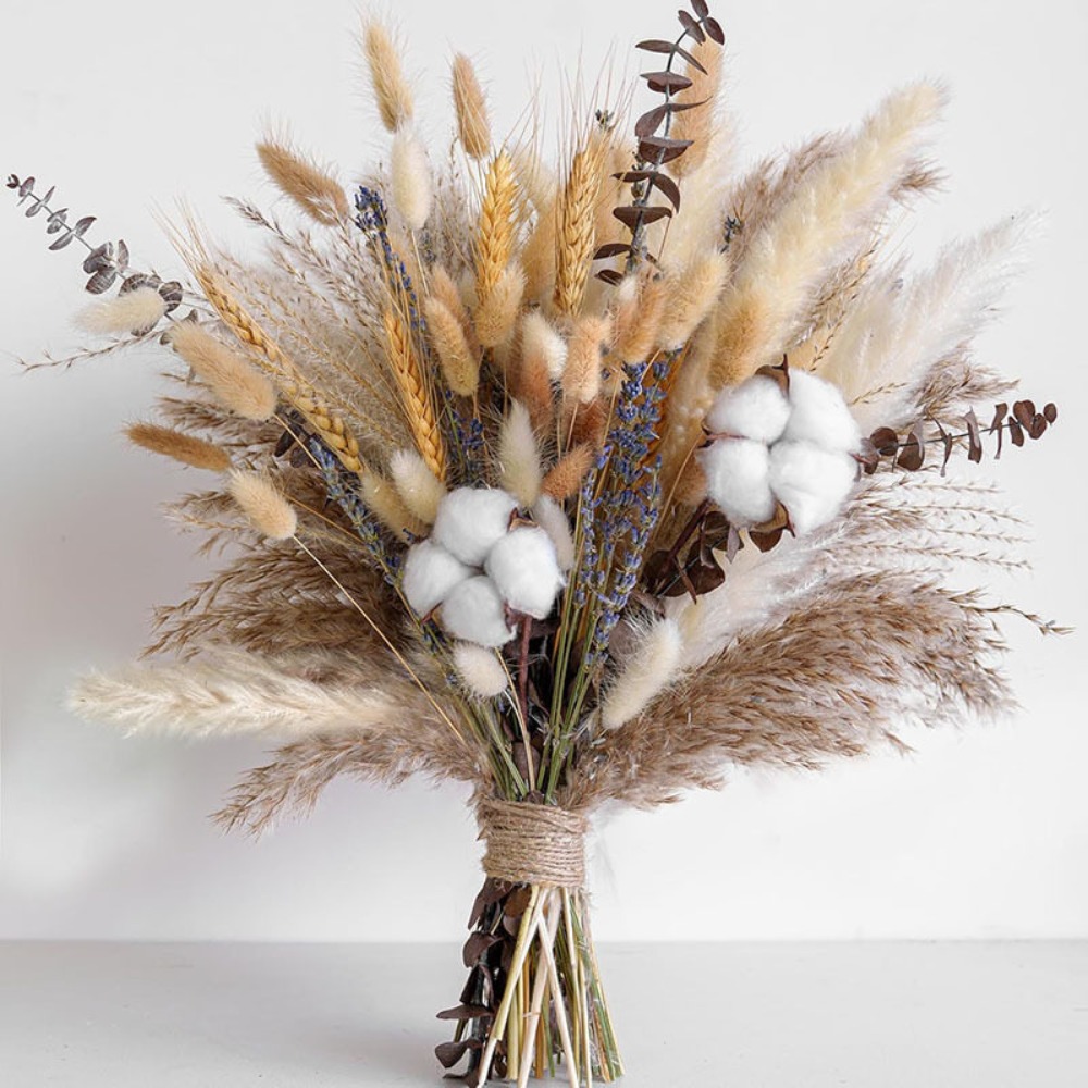 80Pieces Natural Dried Flowers - đánh giá và giá Dried Flower Bouquet