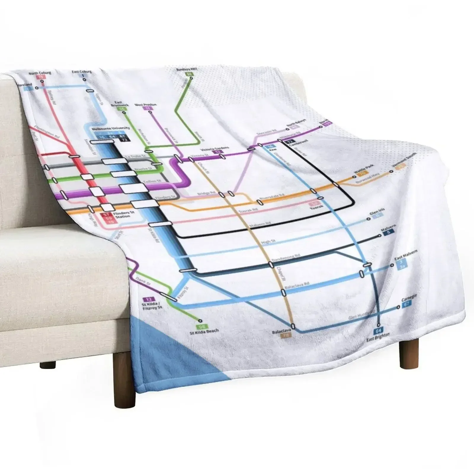 Melbourne Tram Network Map Thr - đánh giá và giá Home Decor Melbourne