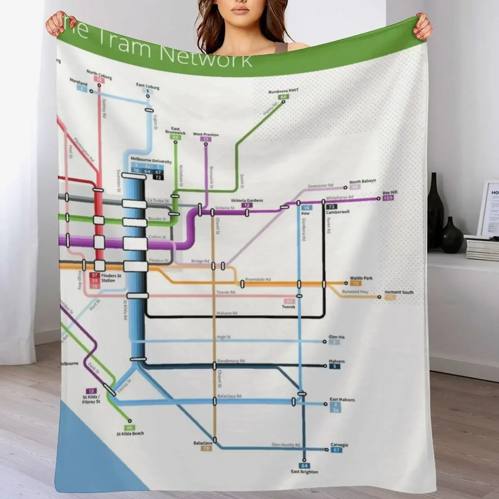 Melbourne Tram Network Map Thr - đánh giá và giá Home Decor Melbourne
