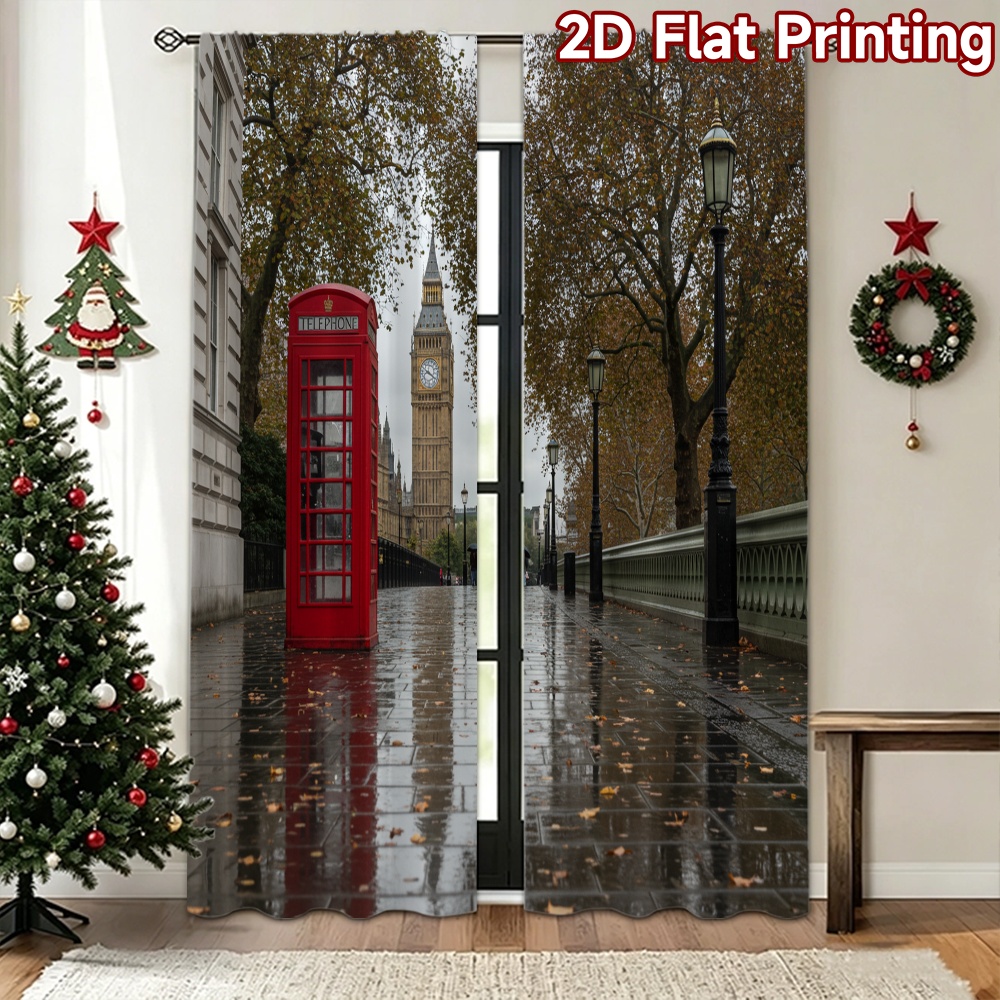 2D flat 2pcs Curtain Home Shor - đánh giá và giá Home Decor London