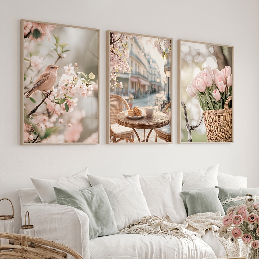 3pcs/set Romantic Paris Street - đánh giá và giá Home Decor Tulip
