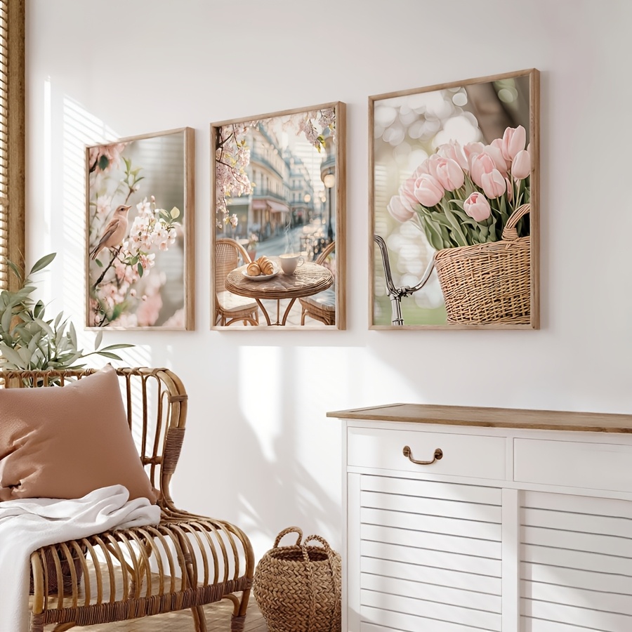 3pcs/set Romantic Paris Street - đánh giá và giá Home Decor Tulip