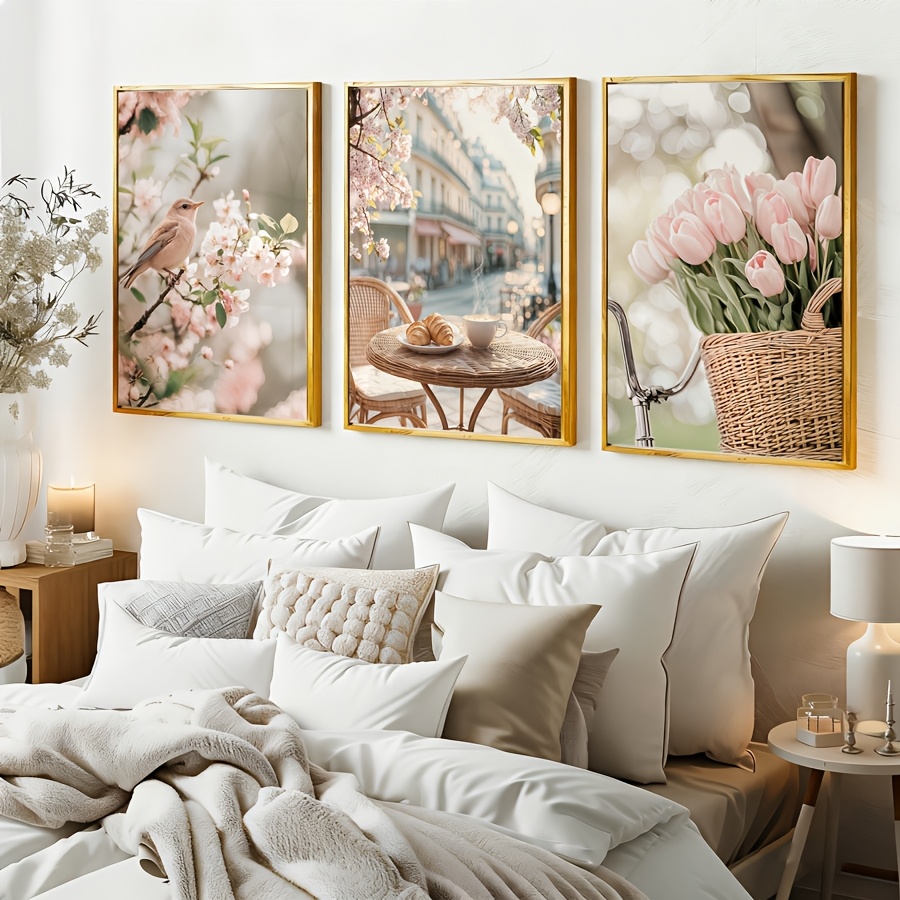3pcs/set Romantic Paris Street - đánh giá và giá Home Decor Tulip