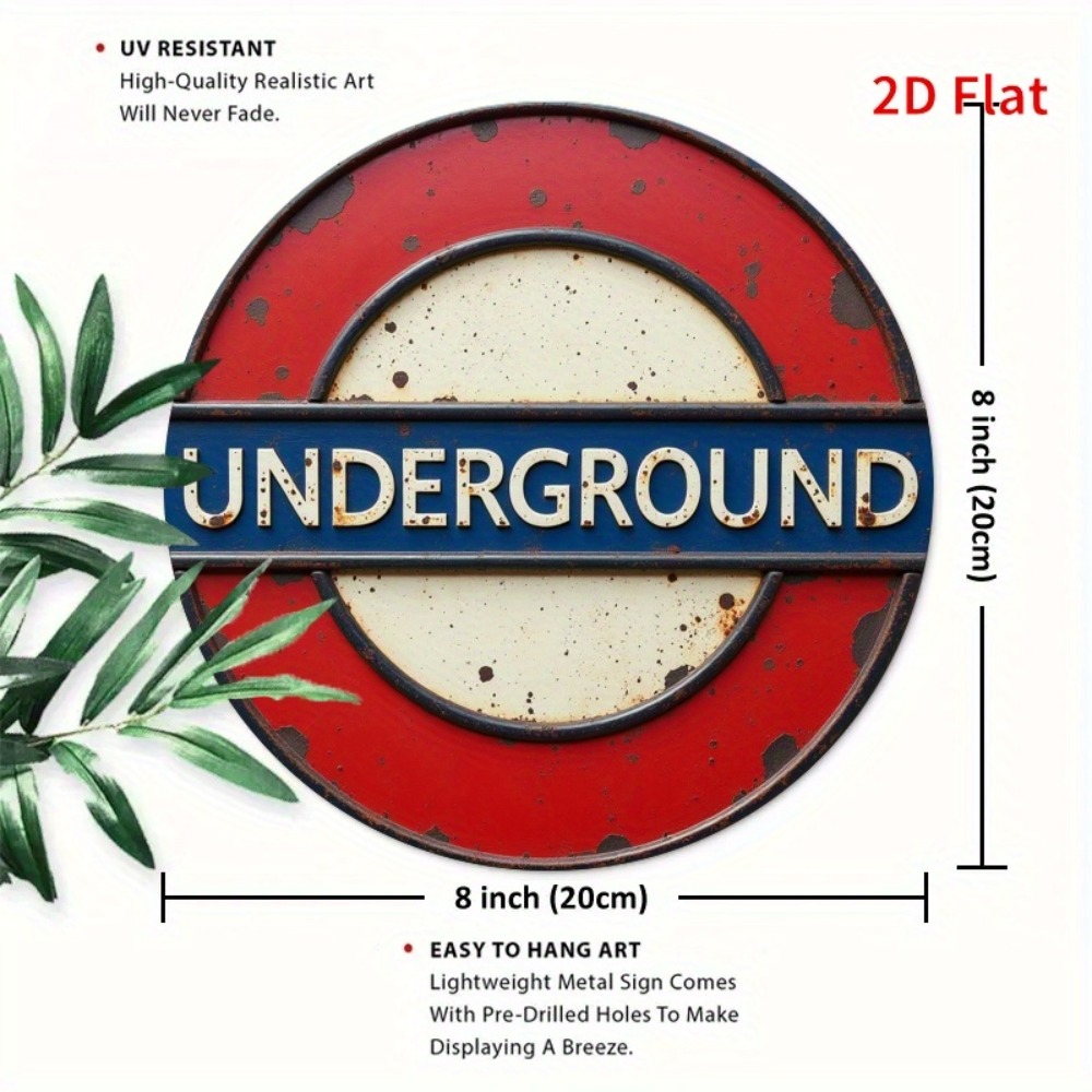 Vintage 2D London Subway Metal - đánh giá và giá Home Decor London