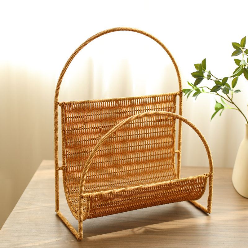 Ins Magazine Rack with Rattan  - đánh giá và giá Home Decor Magazine