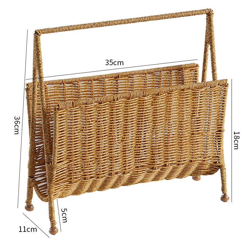 Ins Magazine Rack with Rattan  - đánh giá và giá Home Decor Magazine