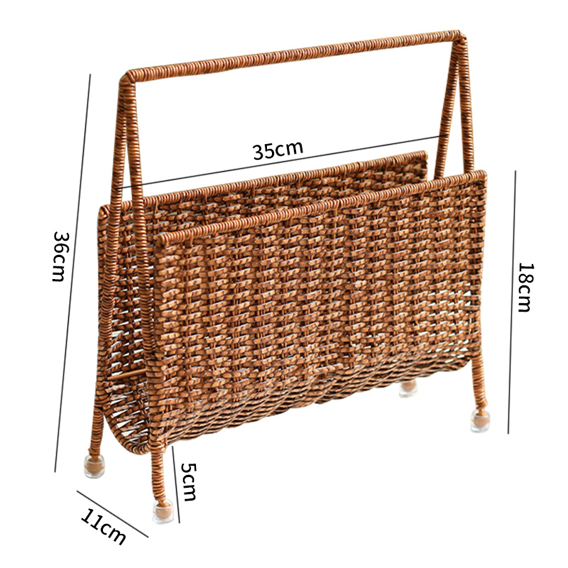 Ins Magazine Rack with Rattan  - đánh giá và giá Home Decor Magazine