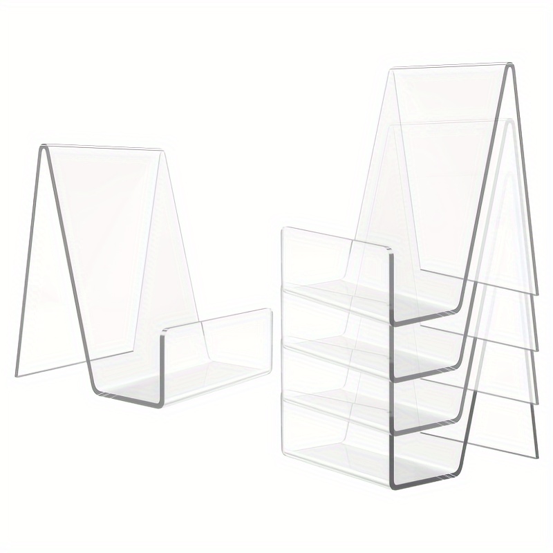 4/8pcs Transparent Acrylic Sta - đánh giá và giá Aesthetic Bookend