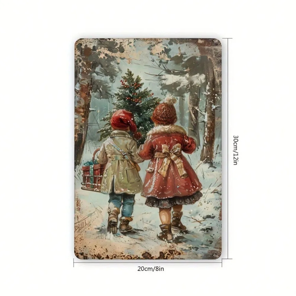 Vintage Christmas Metal Sign 8 - đánh giá và giá Home Decor Location
