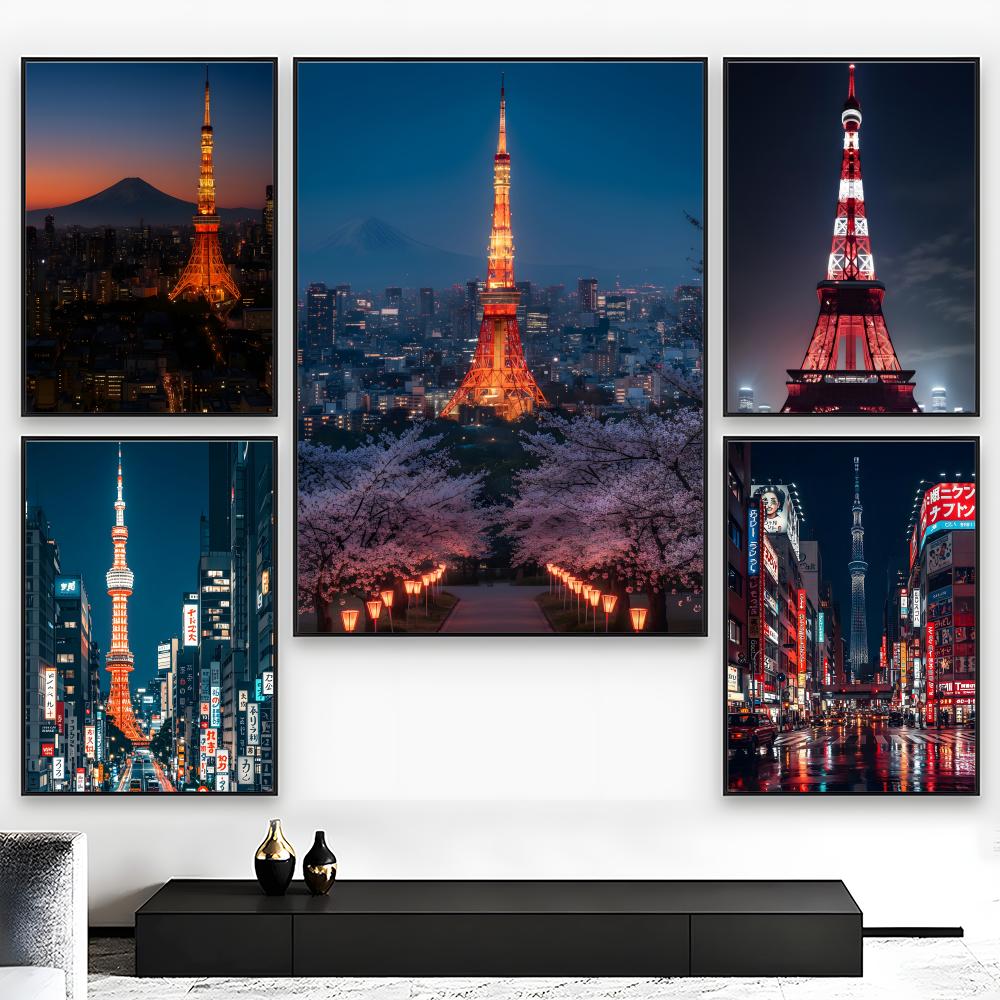 Tokyo Tower Night View Landmar - đánh giá và giá Home Decor Tokyo