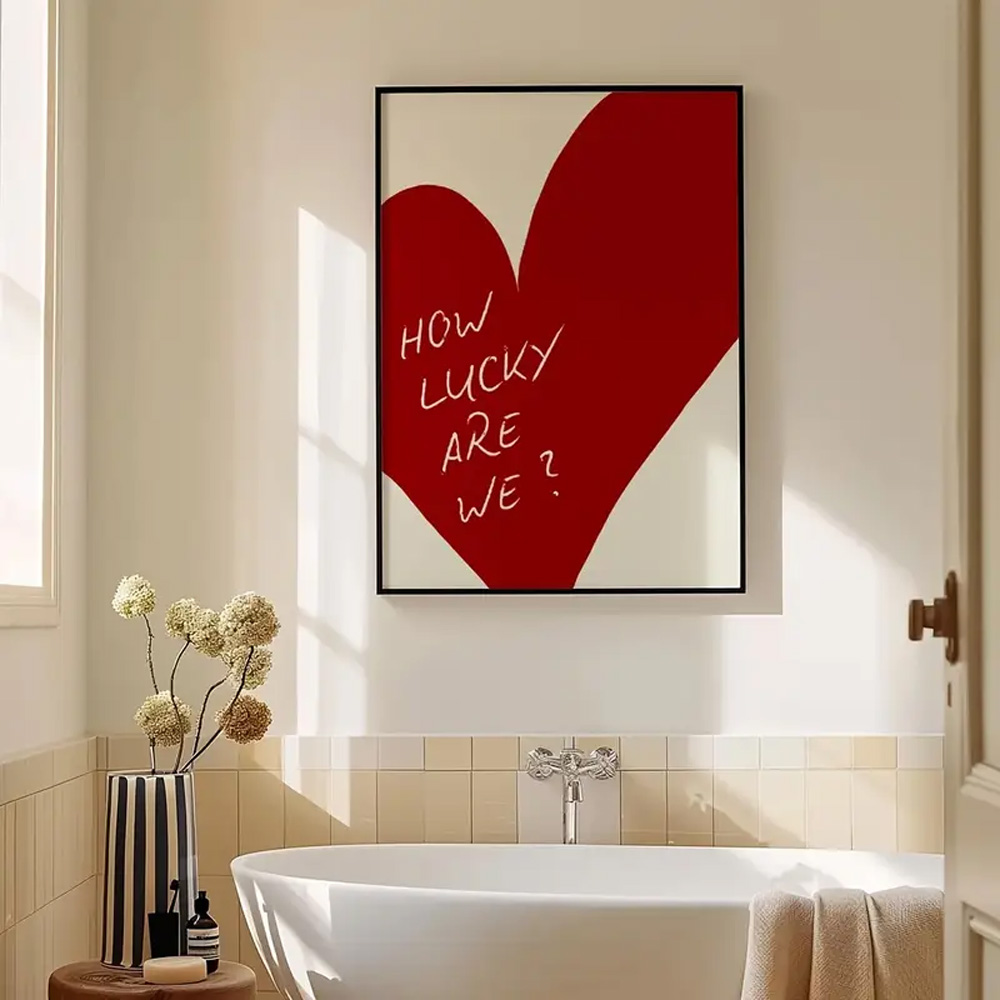 1 Piece Frameless Red Love Hea - đánh giá và giá Home Decor How To