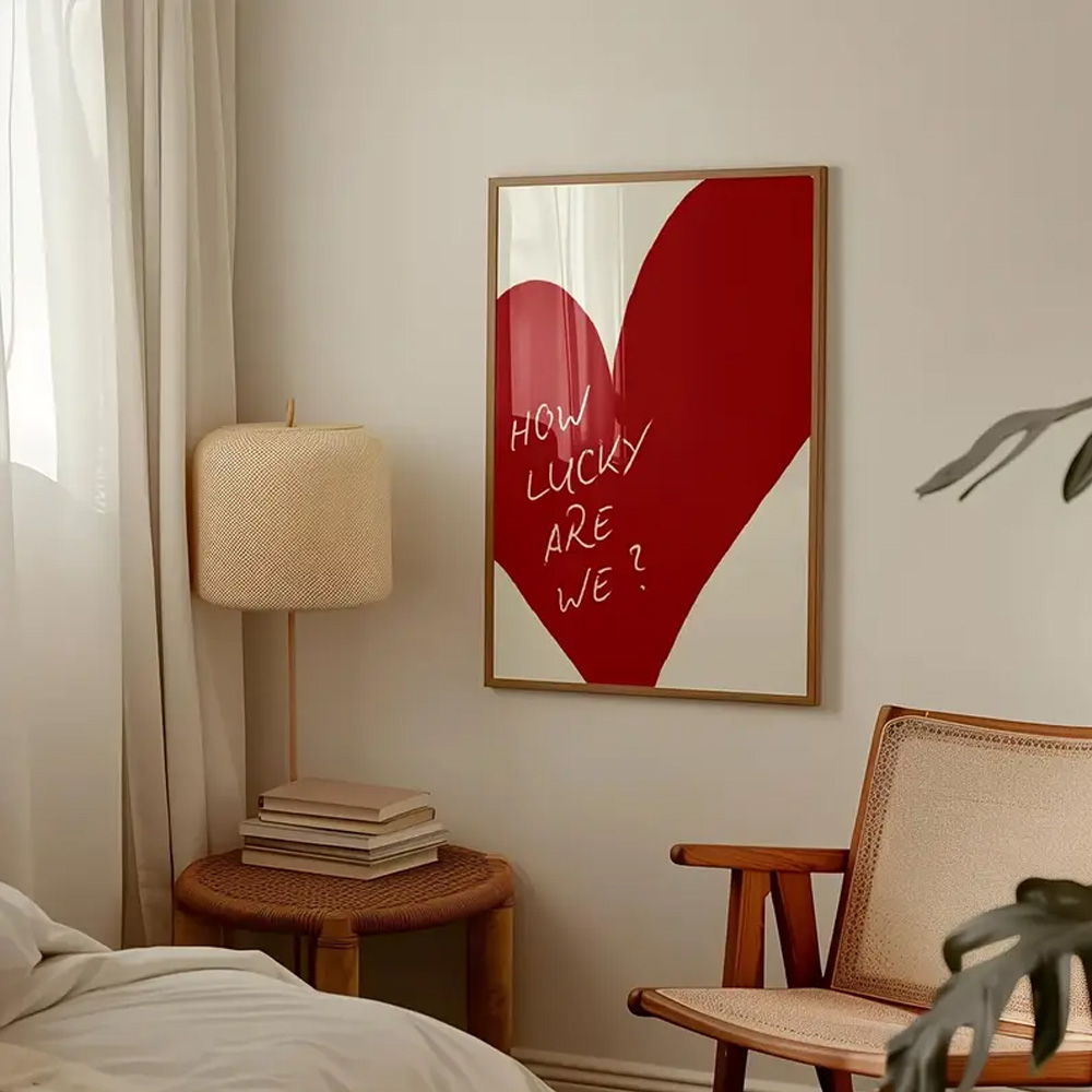 1 Piece Frameless Red Love Hea - đánh giá và giá Home Decor How To