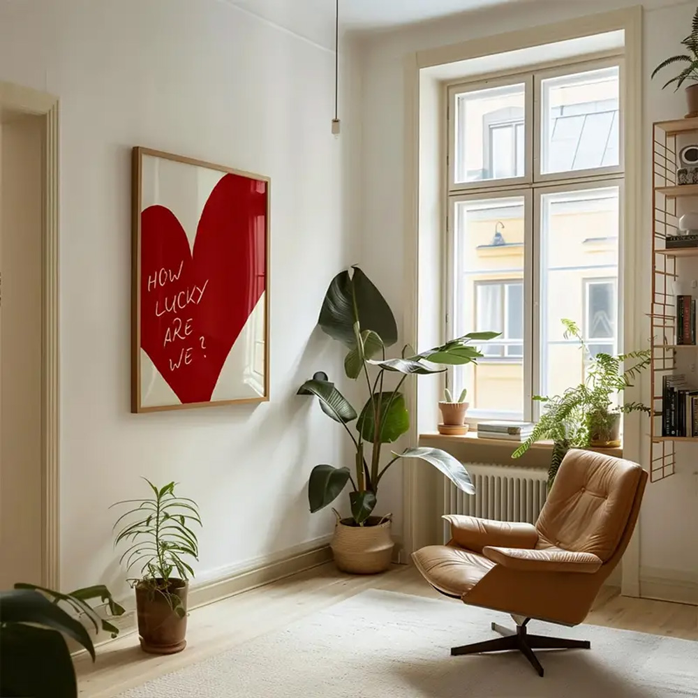 1 Piece Frameless Red Love Hea - đánh giá và giá Home Decor How To