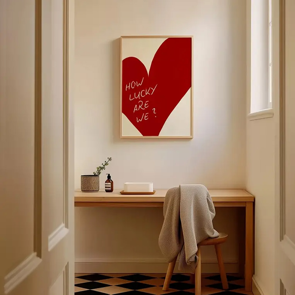 1 Piece Frameless Red Love Hea - đánh giá và giá Home Decor How To