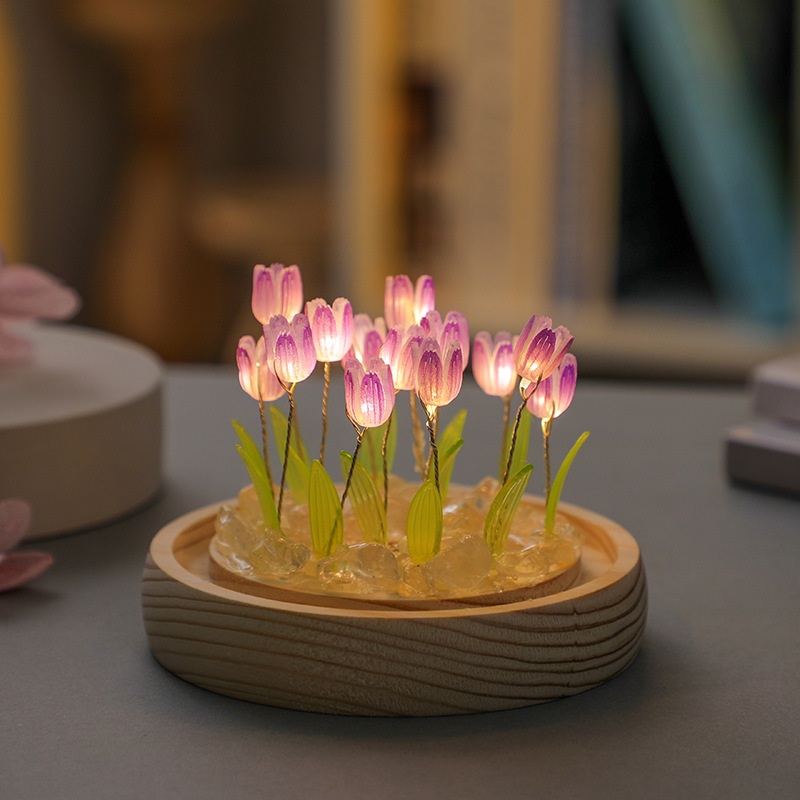 Handmade Tulip Night Lght Hand - đánh giá và giá Home Decor Tulip