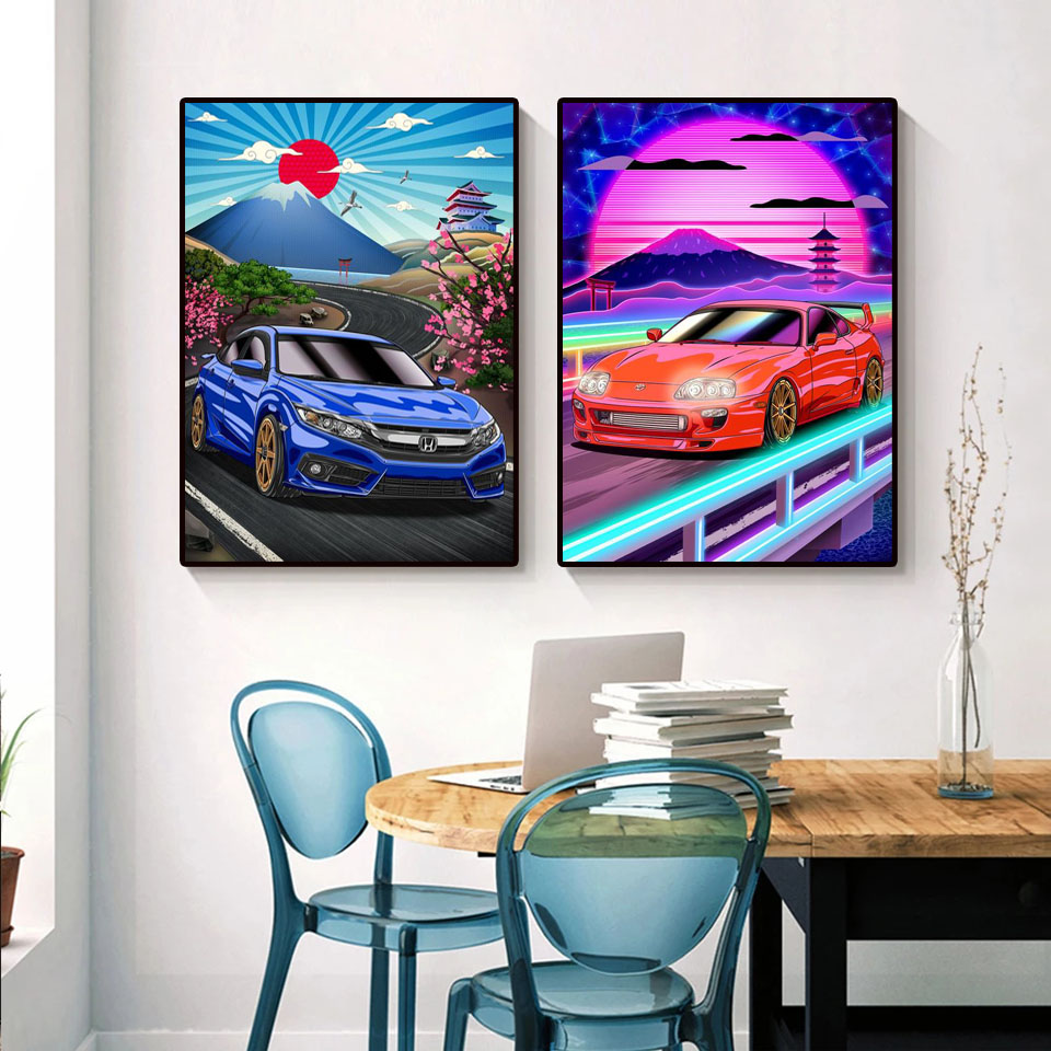Tranh Gắn Đá Tokyo Đường Đua X - đánh giá và giá Home Decor Tokyo