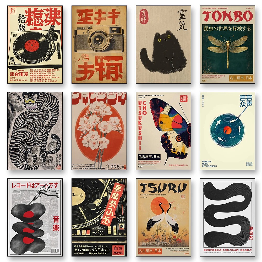 Japanese Vintage Tiger Cat Mus - đánh giá và giá Home Decor Aesthetic Pinterest