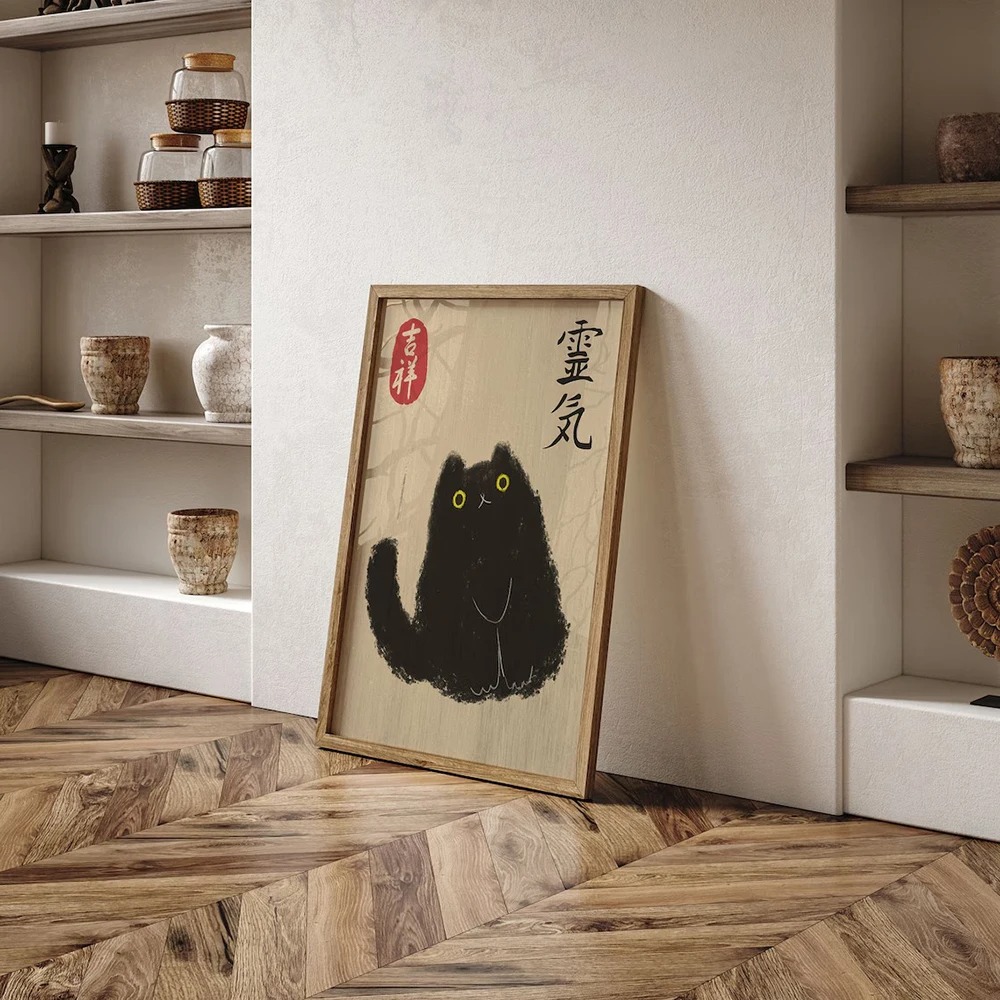 Japanese Vintage Tiger Cat Mus - đánh giá và giá Home Decor Aesthetic Pinterest