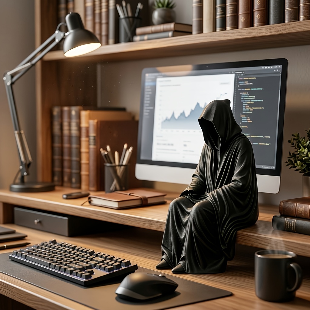 3D Printed Grim Reaper Bookend - đánh giá và giá Aesthetic Bookend