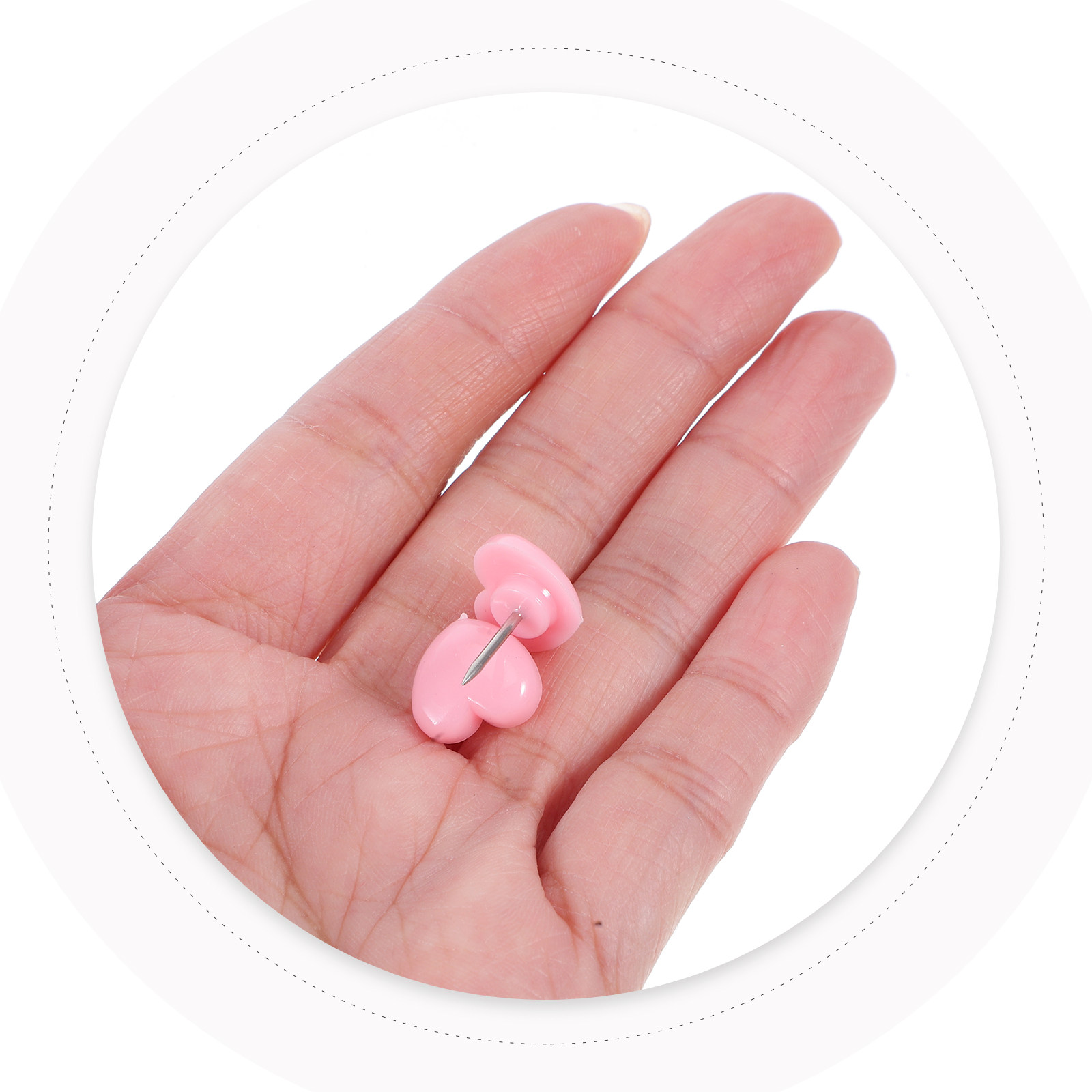 50Pcs Heart Thumbtacks Cute Pu - đánh giá và giá Home Decor Location