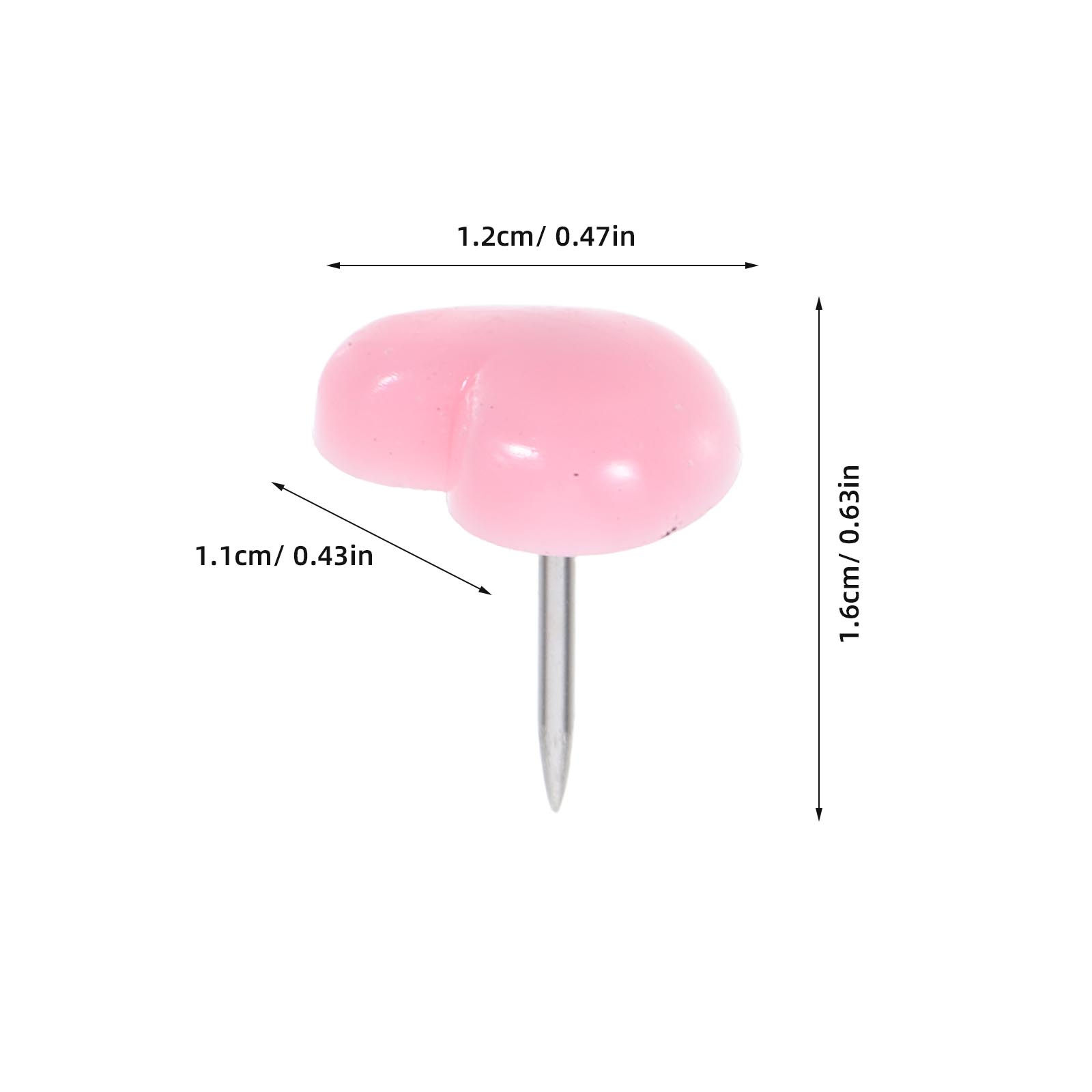 50Pcs Heart Thumbtacks Cute Pu - đánh giá và giá Home Decor Location