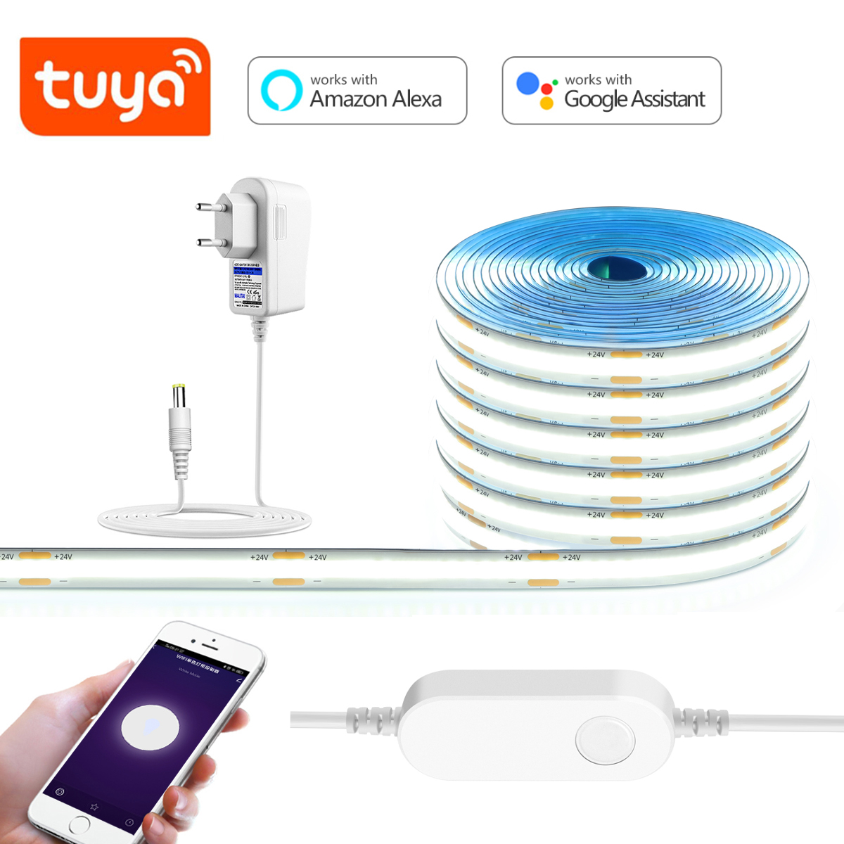 3M 5M 10M 24V COB LED Strip Li - đánh giá và giá Home Decor Free App