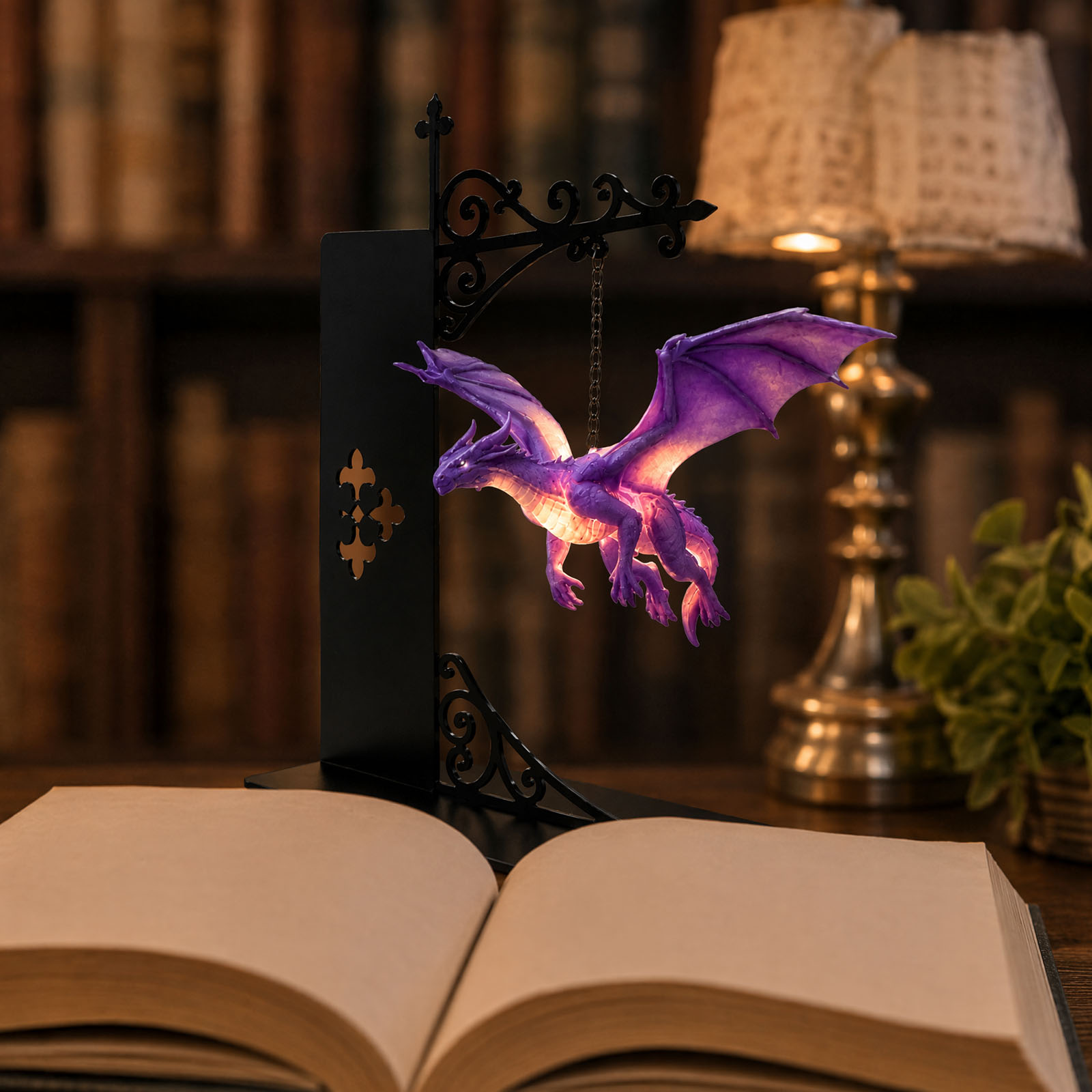 Dragon Reading Corner Light Wa - đánh giá và giá Aesthetic Bookend