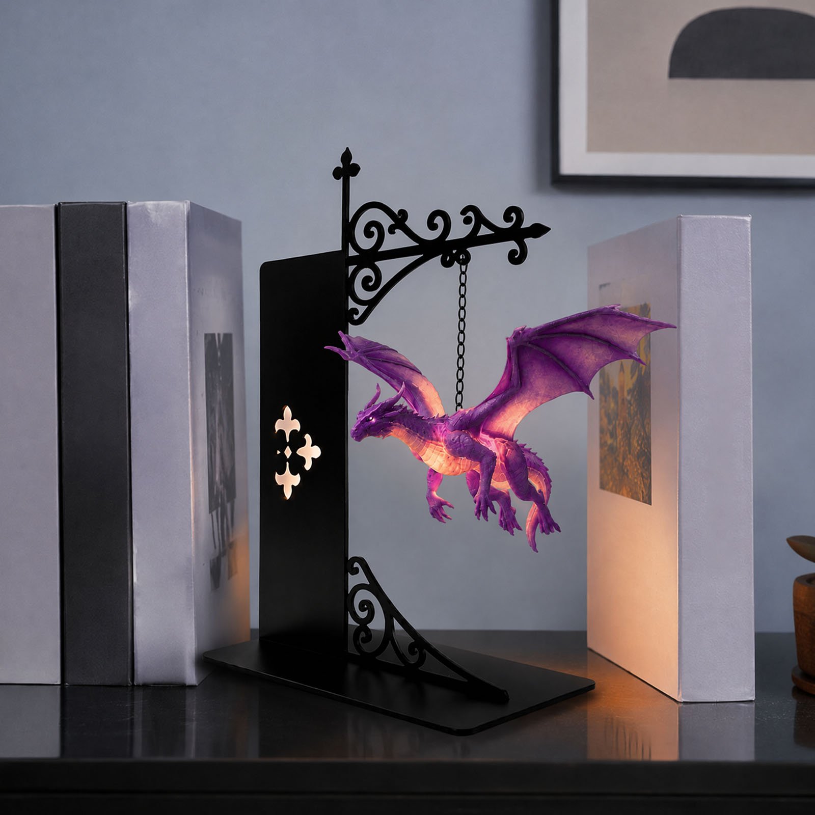 Dragon Reading Corner Light Wa - đánh giá và giá Aesthetic Bookend