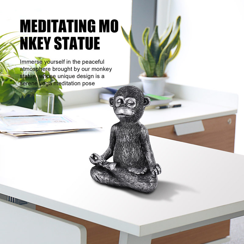 Meditating Monkey Statue Resin - đánh giá và giá Home Decor Resin