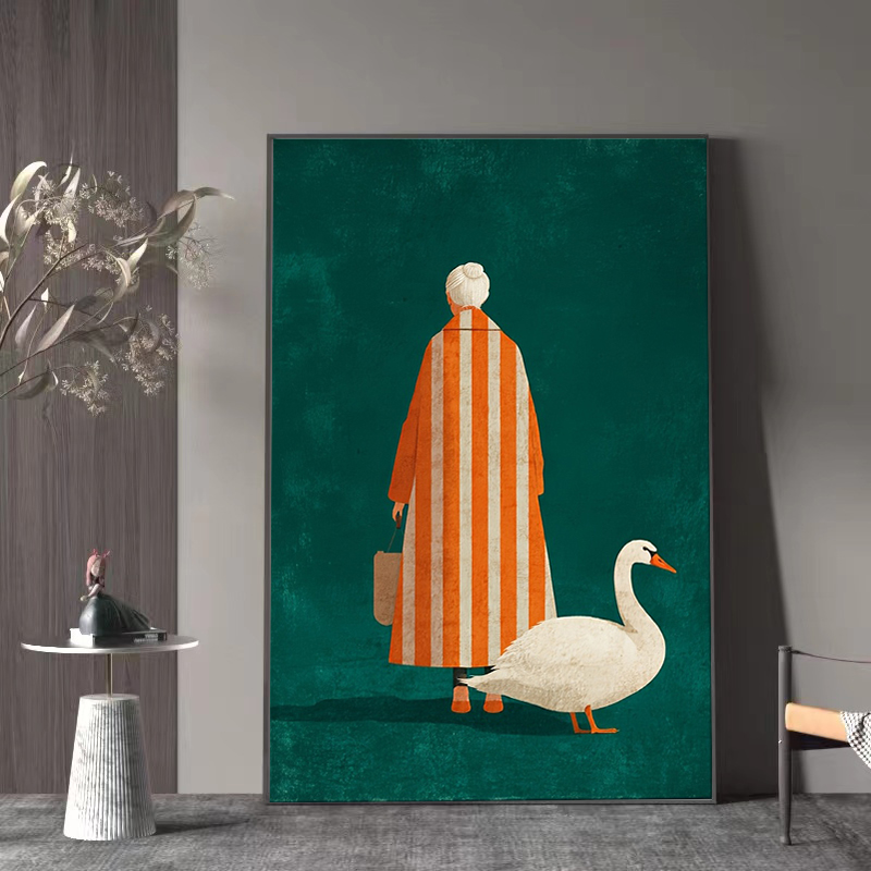 Figure in Orange White Striped - đánh giá và giá Home Decor Orange