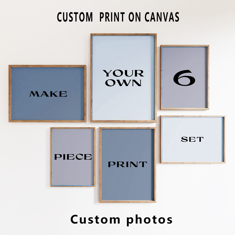 6pcs/set Custom Canvas Prints  - đánh giá và giá Home Decor Aesthetic Pinterest