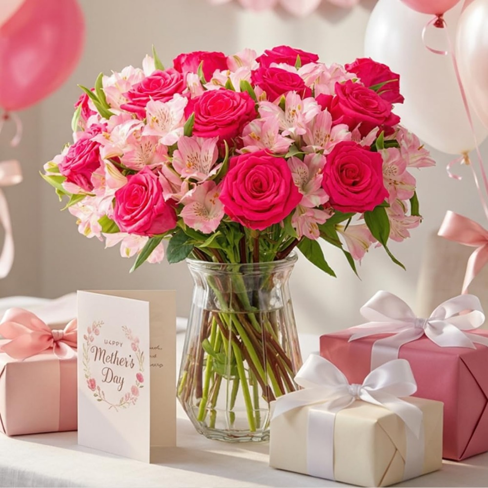 Elegant Rose and Alstroemeria  - đánh giá và giá Home Decor Tulip