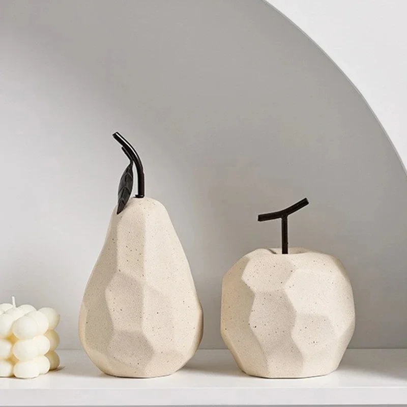 Nordic Sculpture Ceramic Apple - đánh giá và giá Home Decor Modern Organic