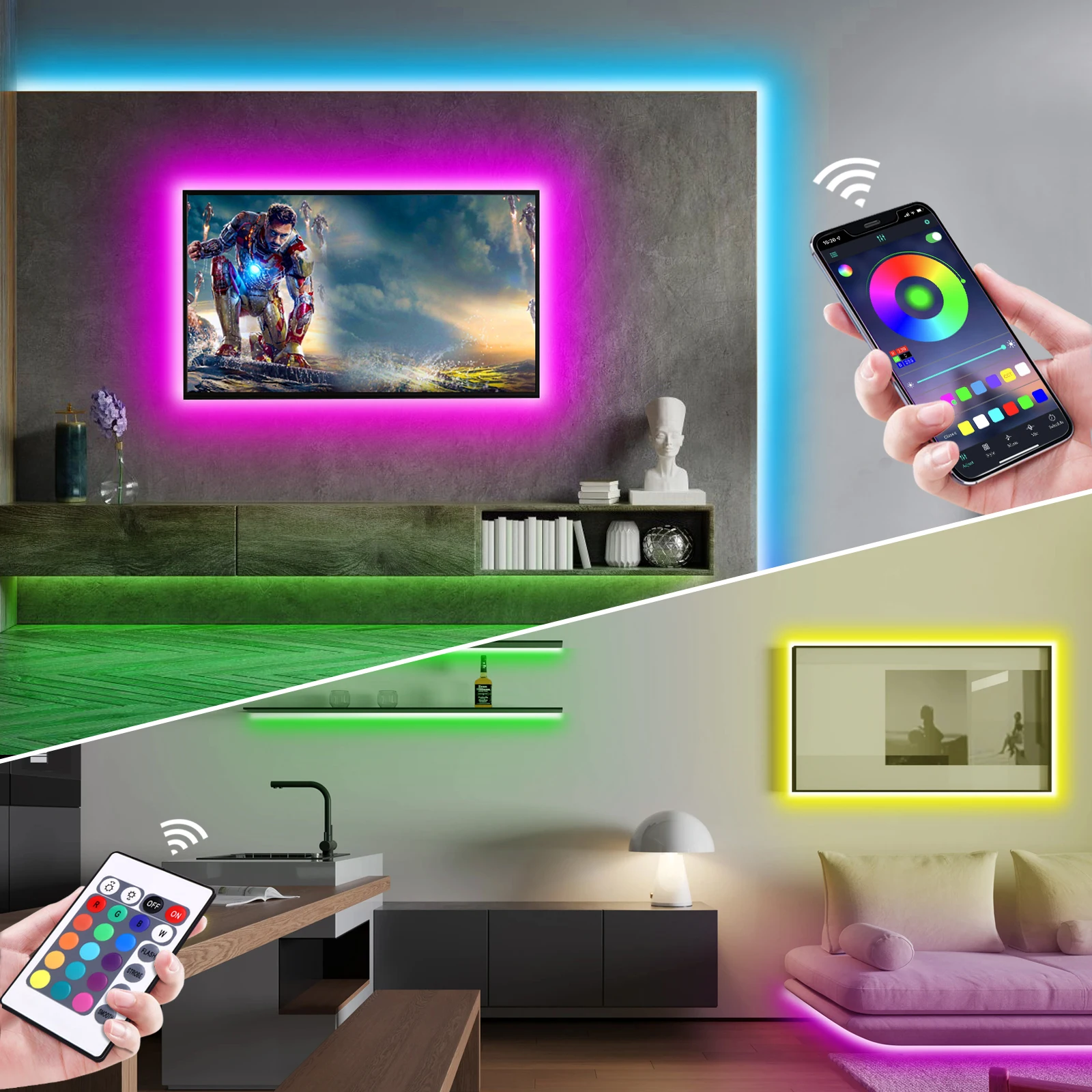 1-5m RGB LED Neon Strip Light  - đánh giá và giá Home Decor Free App