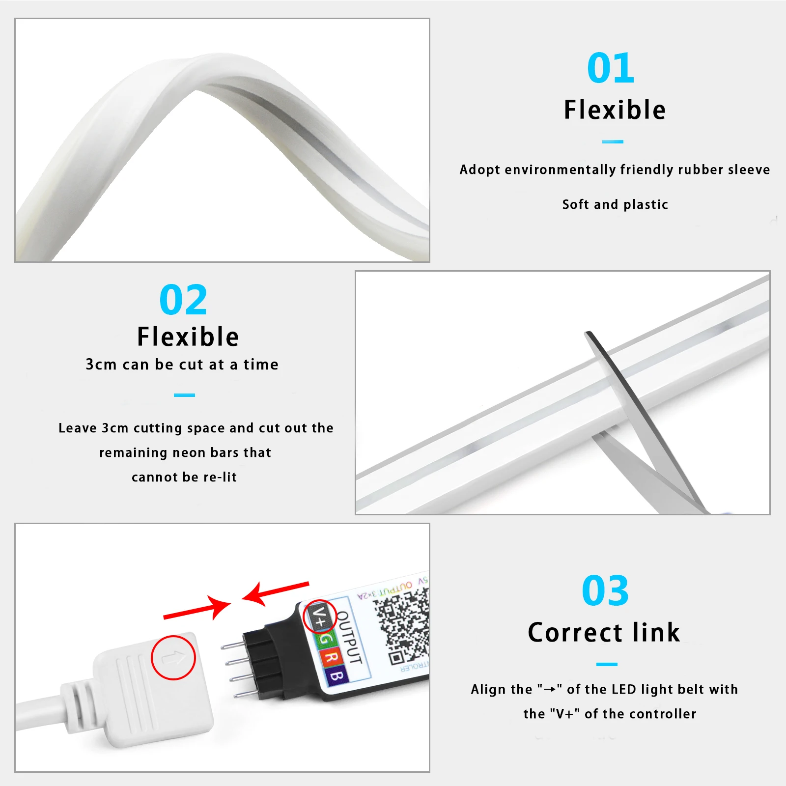 1-5m RGB LED Neon Strip Light  - đánh giá và giá Home Decor Free App